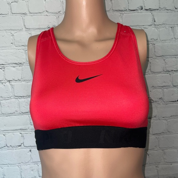 Nike Other - nike red & black sports bra size M